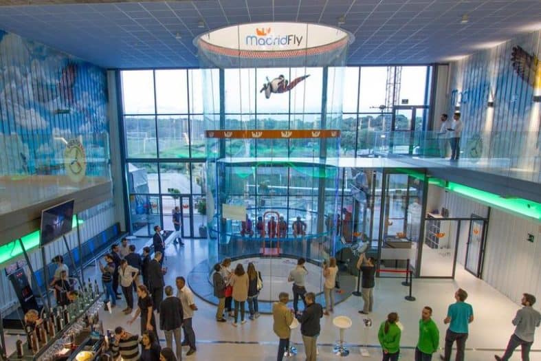 Indoor skydiving in Madrid with teenagers is great fun