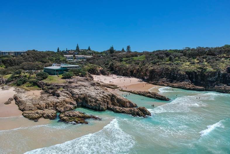 A beach at Stradbroke Island.