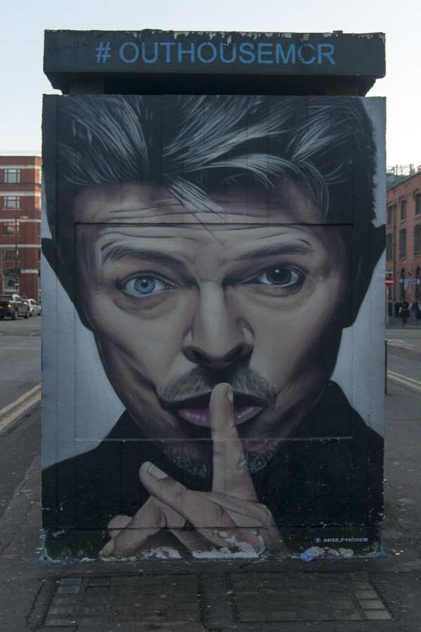 a street art mural in manchester England