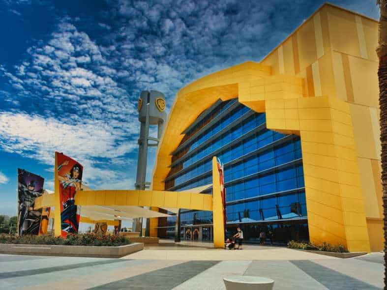 The front of Warner Broas World in Abu Dhabi