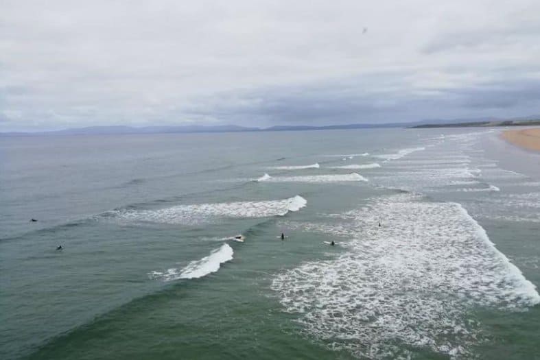 Waves rolling in at Donegal Northern Ireland.