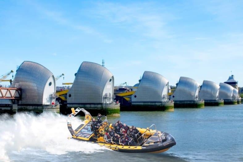 Teens adventure activities in the UK include a jetboat down the River Thames