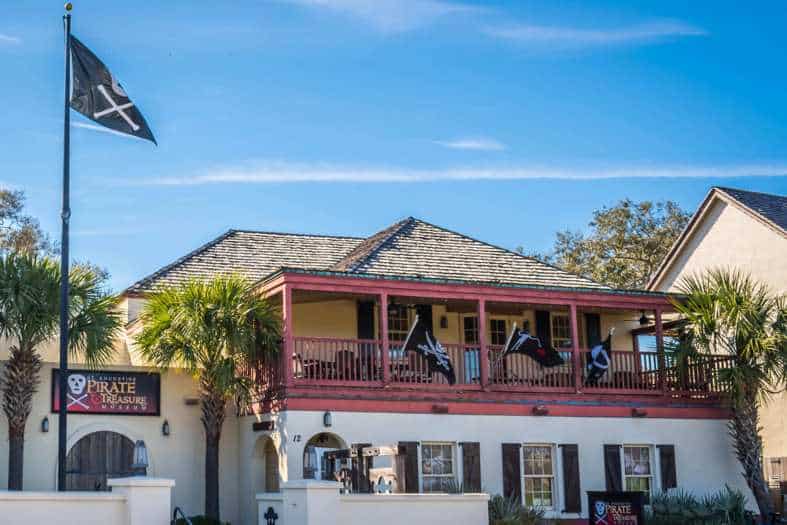 the outside of the pirate museum