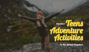 a teenage girl in the mountains in Wales