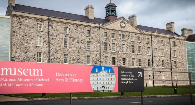 The front of the national Museum of Ireland in Dublin