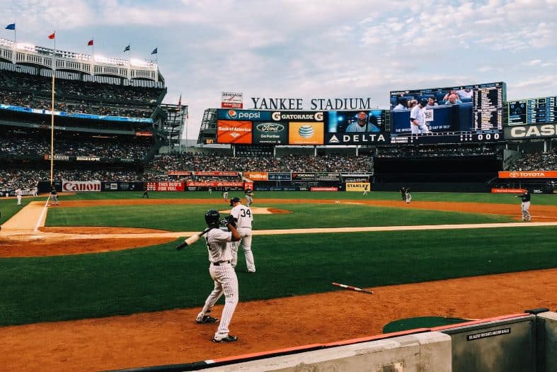 Yankee stadium baseball game