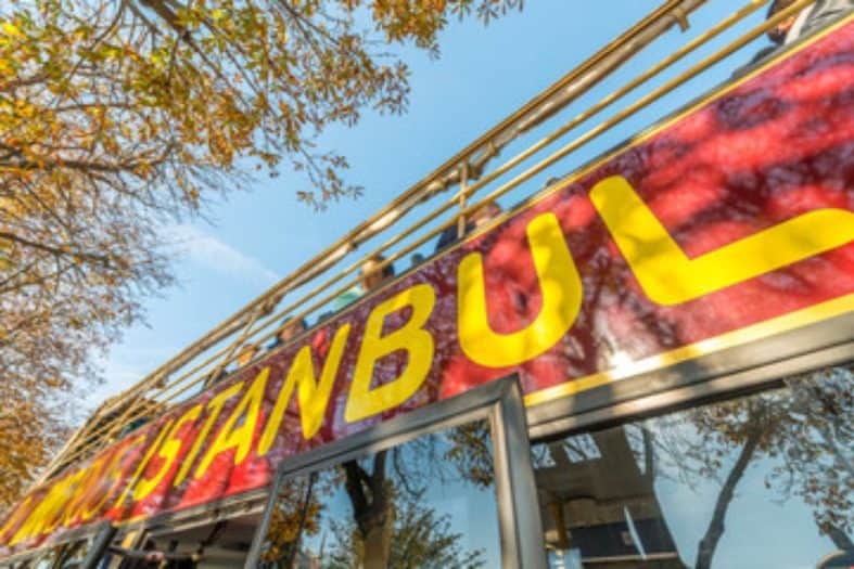 Hop on hop off bus in Istanbul