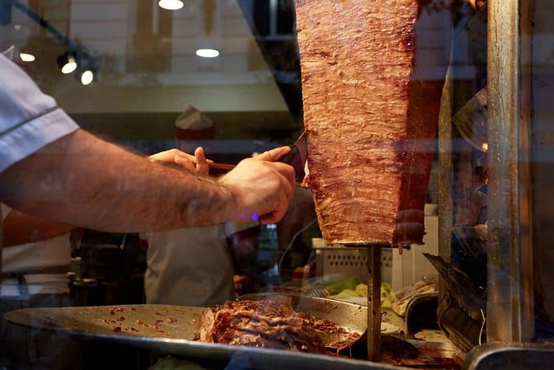 donner kabab meat in istanbul