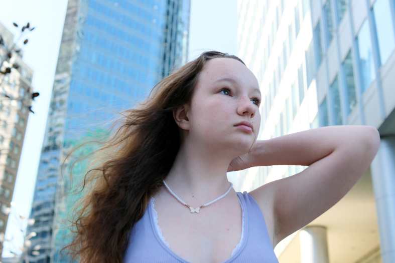 teens in Montreal exploring the shopping distict