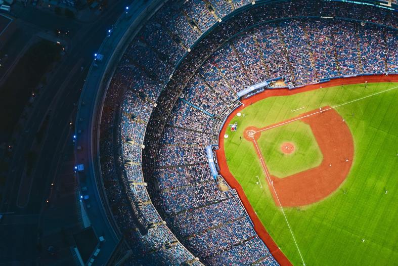 Watching baseball in Toronto