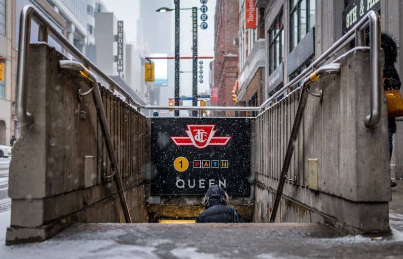entry to the path underground