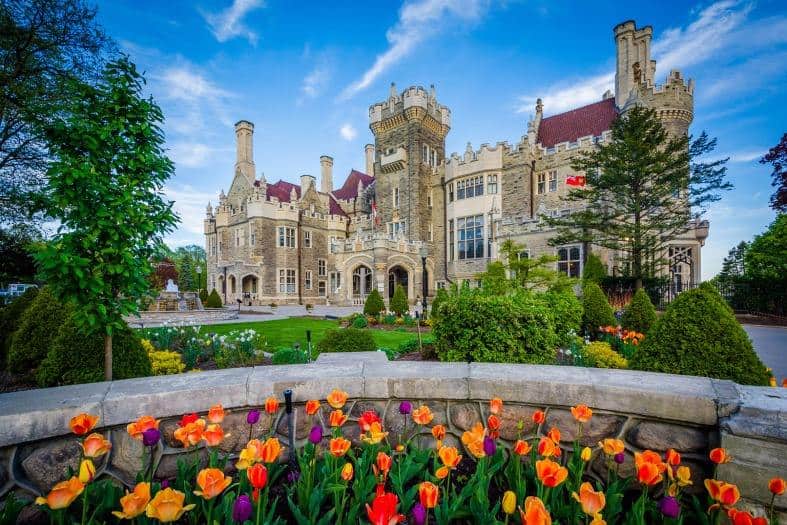 Castle in Toronto Canada called the Casa Loma
