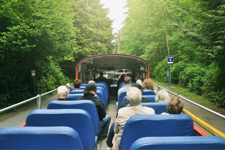 A bus tour in vancouver with teenagers