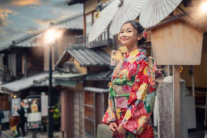 a teenage girl in traditional dress