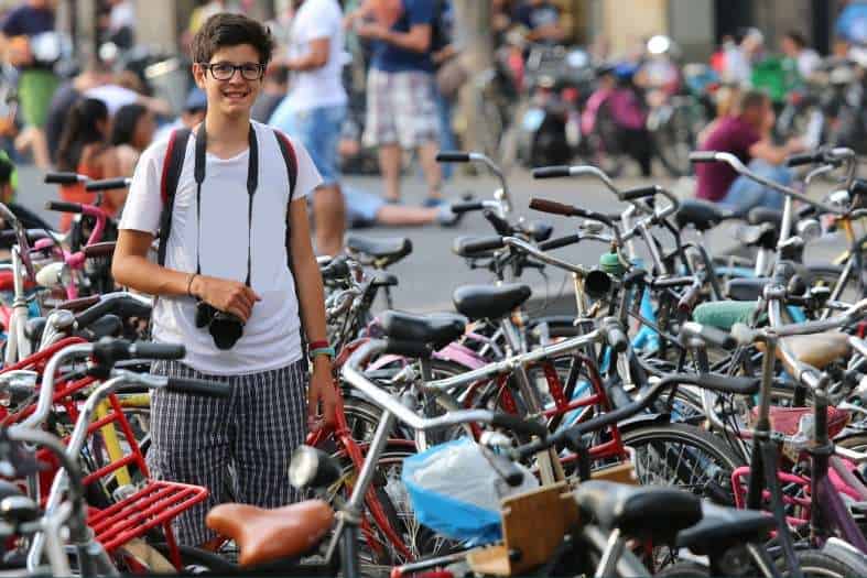 Adventurous Teenagers Exploring Amsterdam