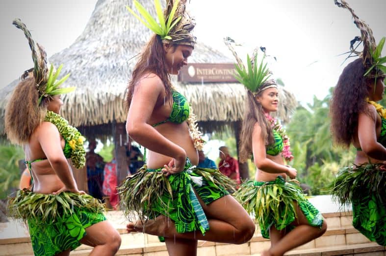 local dancers participating in a traditional dance