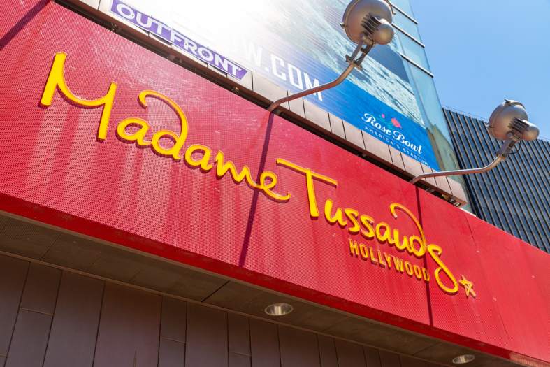 The entry to Madame Tussauds in Hollywodd
