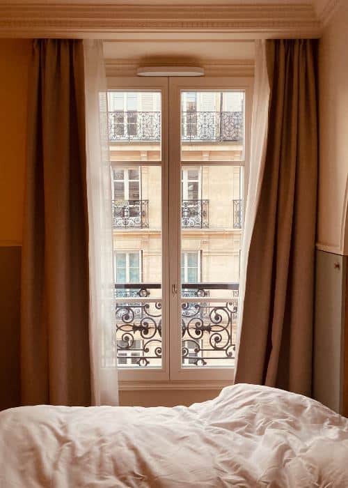window view from the room at the Saint-Germain-des-Prés neighborhood in Paris