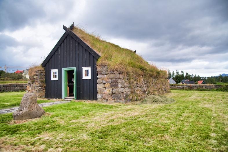 traditional house at Árbær Open Air Museum near Reykjavik