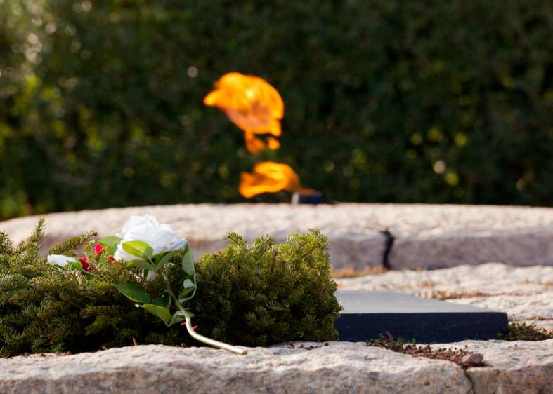 President Kennedys gravesite at Arlington Cemetary