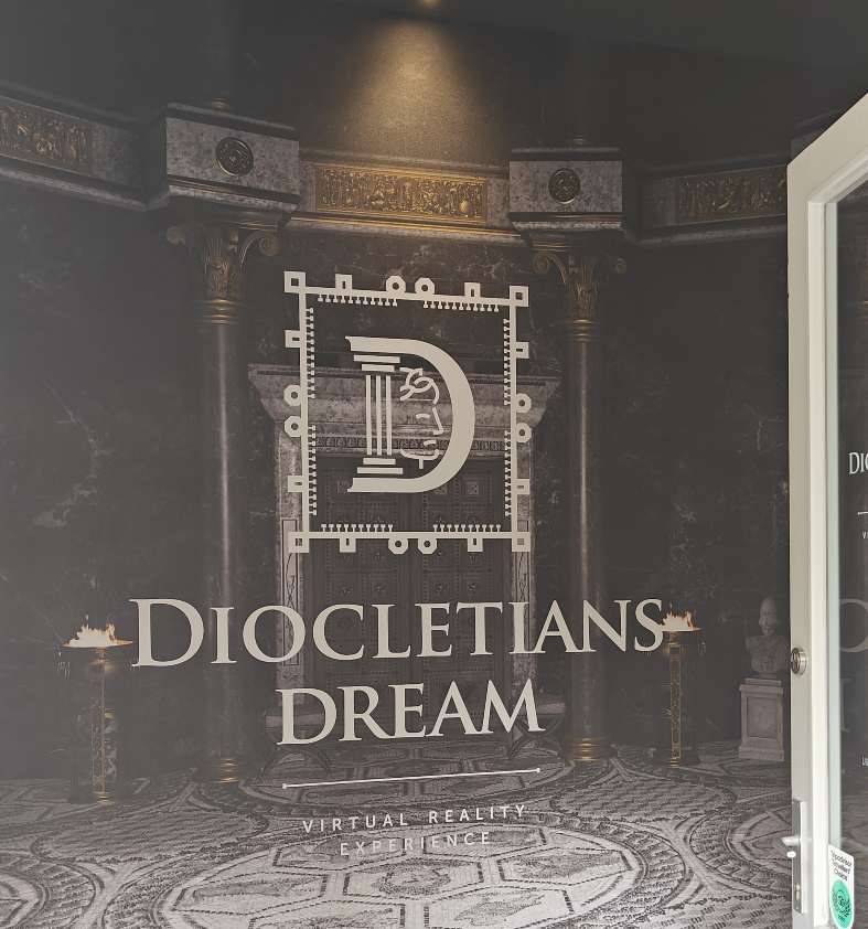 The front entrance to the Diocletian's dream VR experience in Split