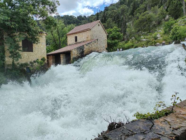 Krka national park in flood