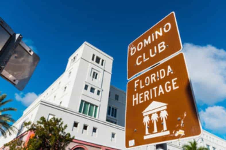The streets of little Havana in Miami Florida