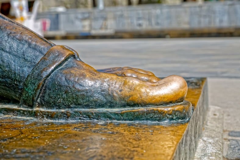 Gregory of Nin's Big Toe in Split Croatia