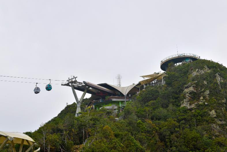 the cable car in Langkawi Malaysia