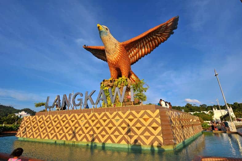 Dataran Helang (Eagle Square) in Langkawi, Malaysia