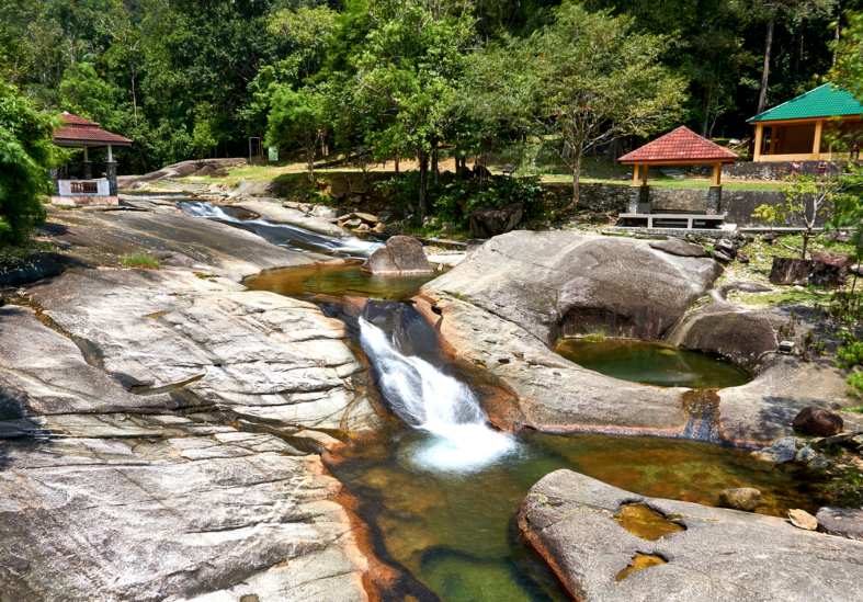a populat waterfall in langkawi