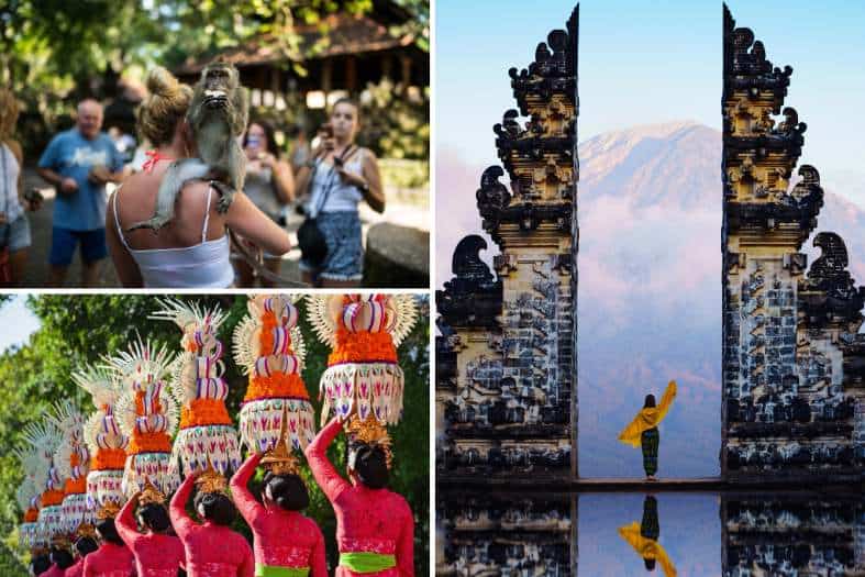 a coolage of Bali images