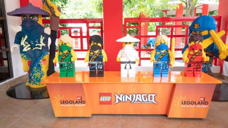 life size models made with lego at lego land malaysia