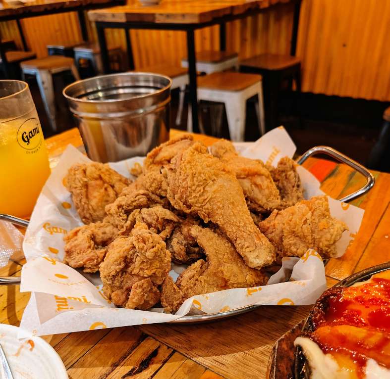the amazing fried chicken in Korea Town in Melbourne