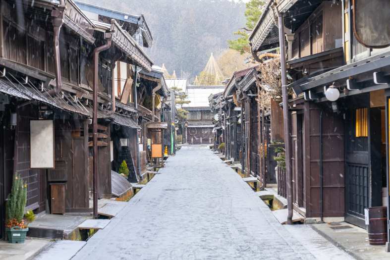 traditional village of Takayama in Japan