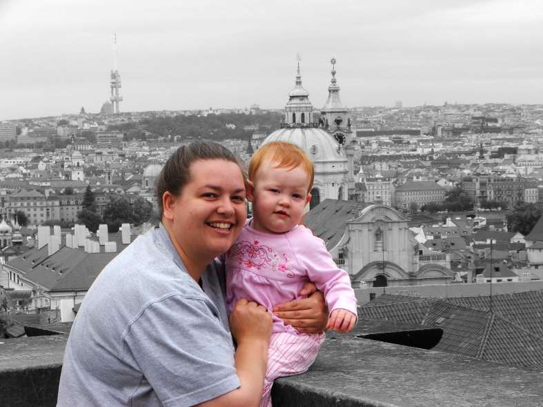 Willow and Bec in Prague