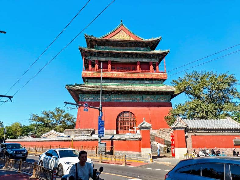 The Beijing Drum tower taken from accross the street
