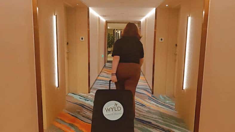 checking out of a hotel in Beijing China