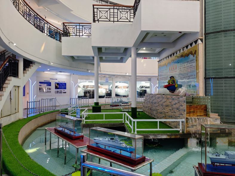 the ground floor at the Qingdao Tv Tower